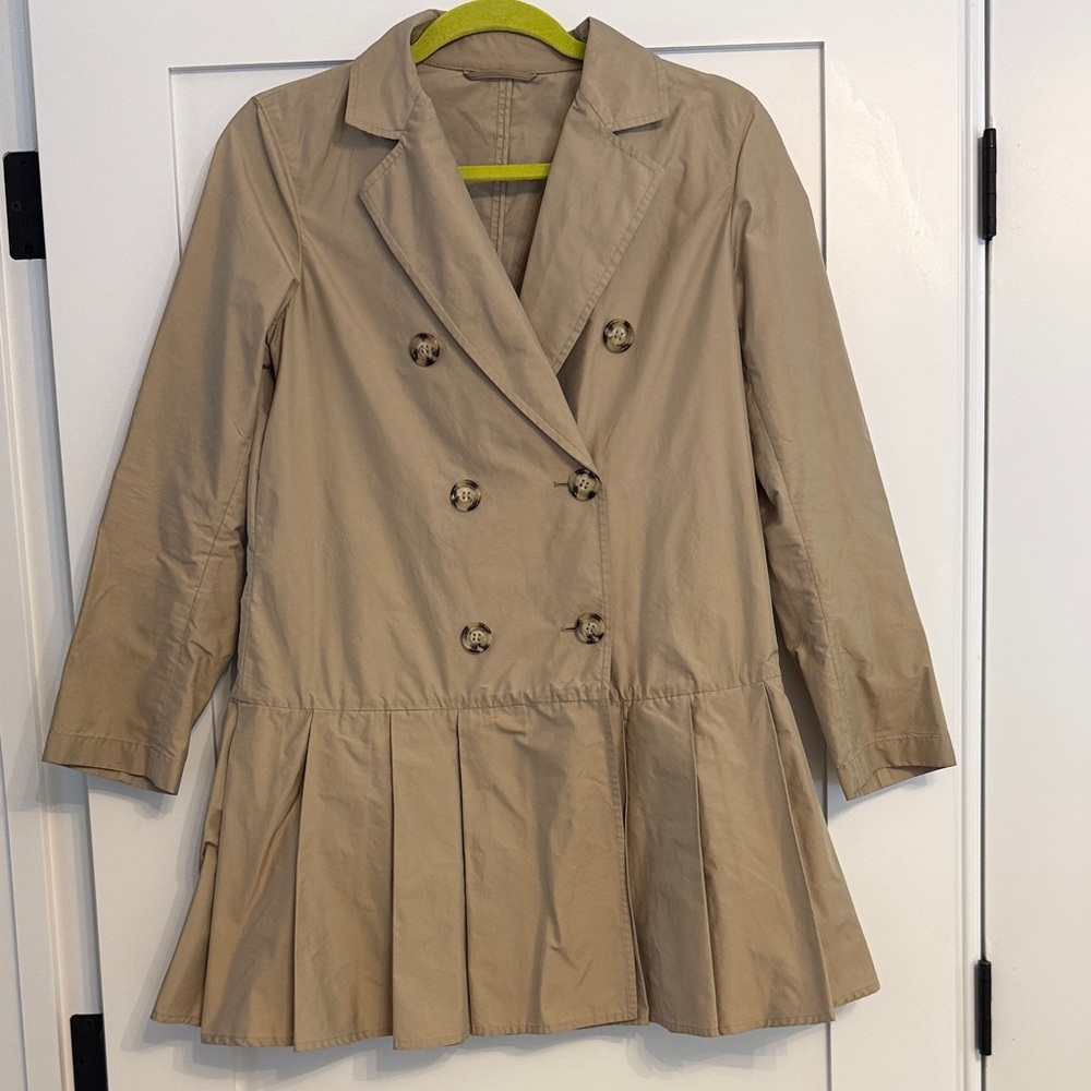 Vintage Prada Beige Double-Breasted Trench Coat